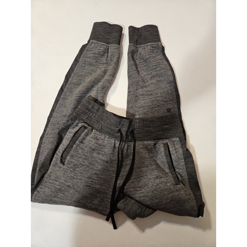 Lululemon Grey Heather Get Going Jogger Sweatpants Women's Sz 4 Pockets (1442
